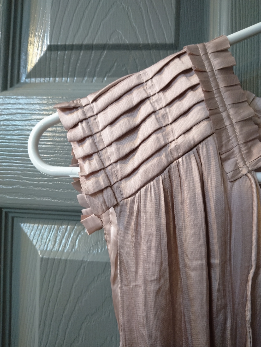 *NWOT* Women's H&M Blush Pink Pleated Dress - Picture 5 of 8